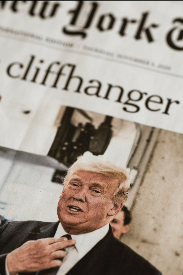 Donald Trump on a cliffhanger